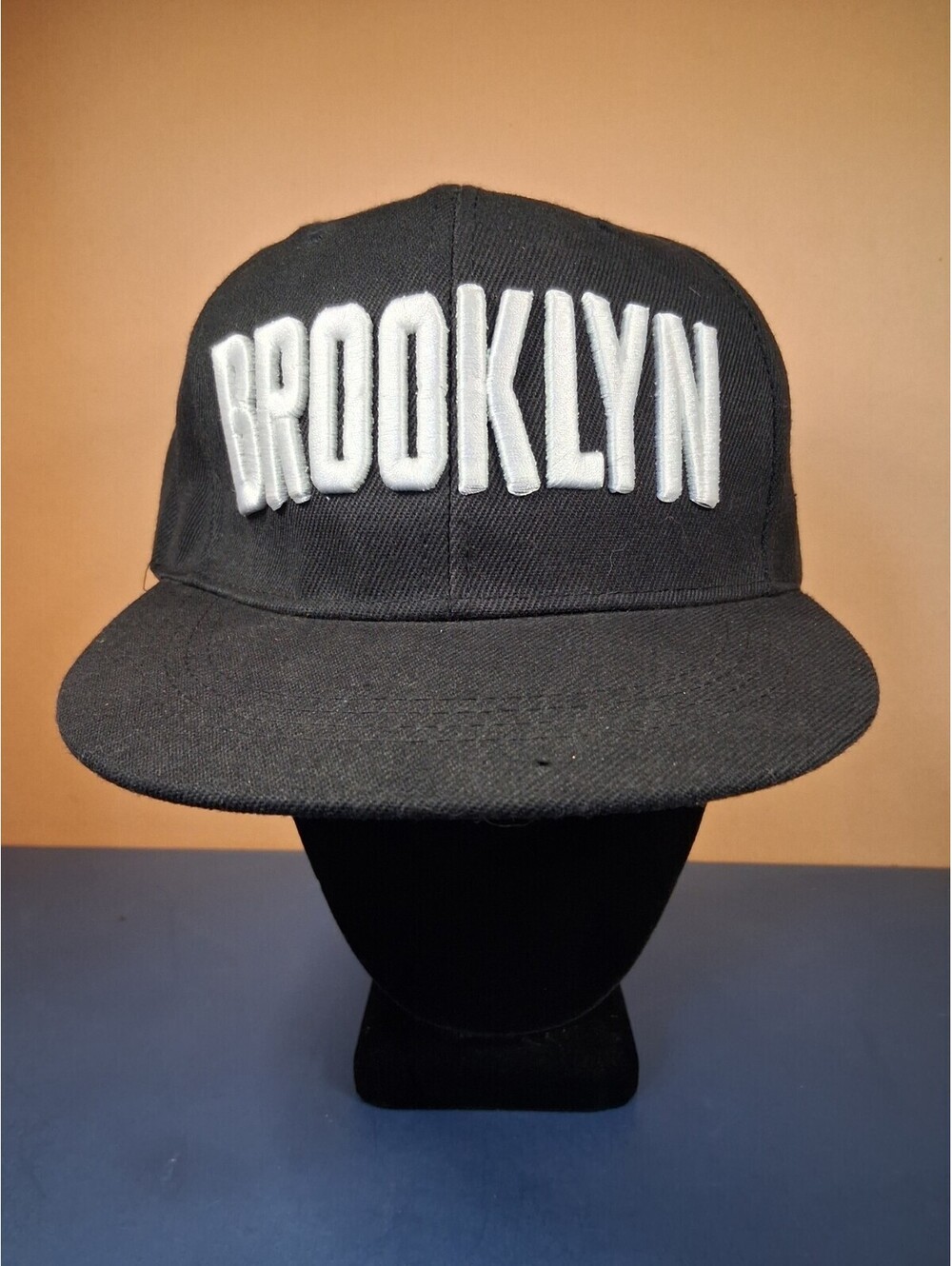 Black Snapback Brooklyn Adjustable Baseball Hat, Cap